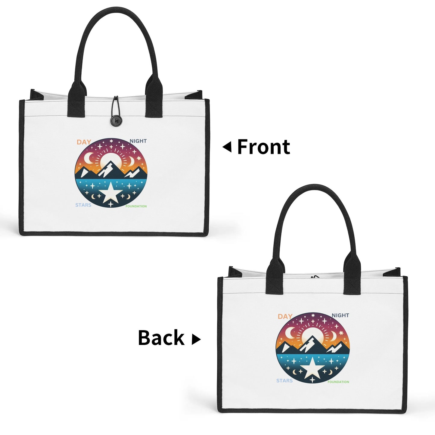 A standard All-Over Print Canvas Tote Bag(2 layers)
