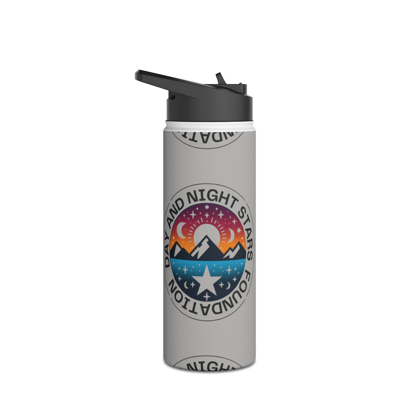 A Stainless-Steel Water Bottle, Standard Lid
