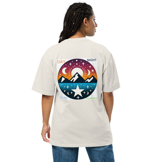 An oversized faded t-shirt